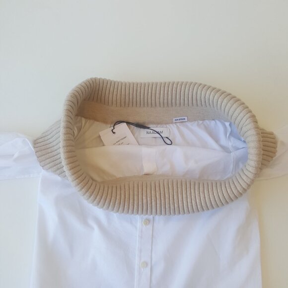 NAADAM ! Mixed Media Off The Shoulder Top  ( XS) - Picture 8 of 12